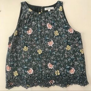Loft floral tank top